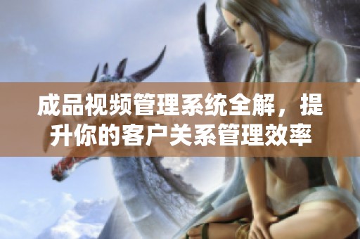 成品視頻管理系統(tǒng)全解，提升你的客戶關(guān)系管理效率