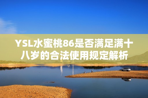 YSL水蜜桃86是否滿足滿十八歲的合法使用規(guī)定解析