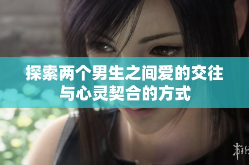 探索兩個(gè)男生之間愛的交往與心靈契合的方式