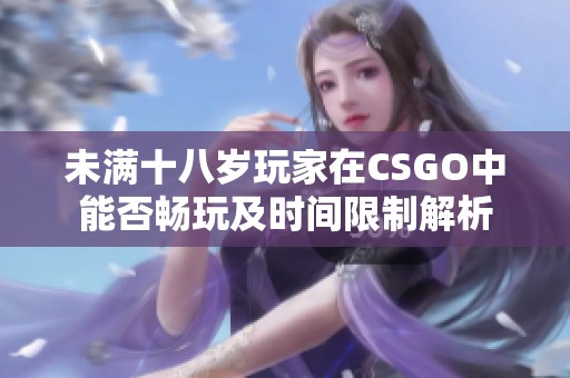未滿(mǎn)十八歲玩家在CSGO中能否暢玩及時(shí)間限制解析