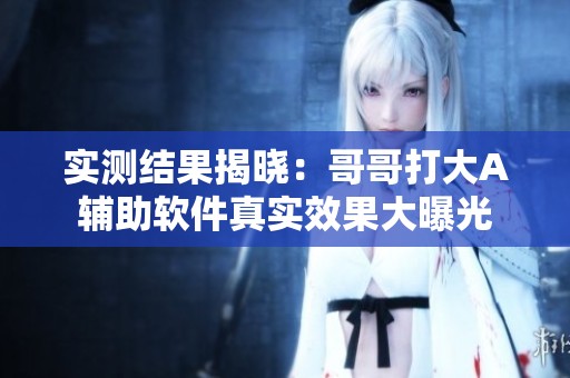 實測結(jié)果揭曉：哥哥打大A輔助軟件真實效果大曝光