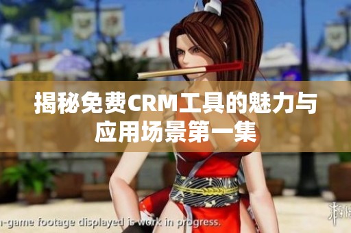 揭秘免費CRM工具的魅力與應(yīng)用場景第一集