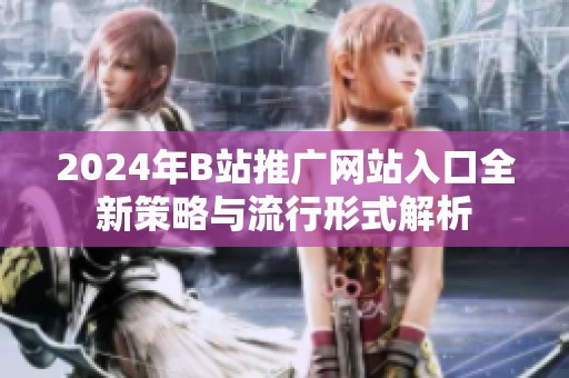 2024年B站推廣網(wǎng)站入口全新策略與流行形式解析