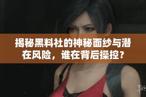 揭秘黑料社的神秘面紗與潛在風(fēng)險，誰在背后操控？