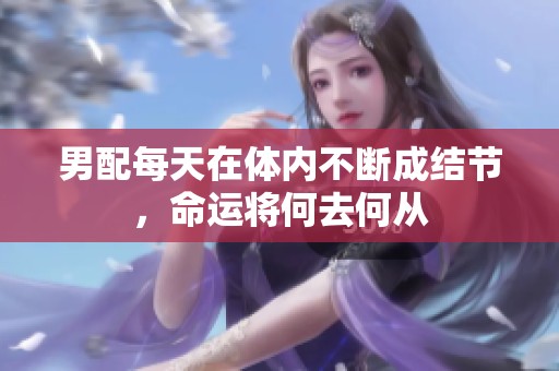 男配每天在體內(nèi)不斷成結(jié)節(jié)，命運(yùn)將何去何從