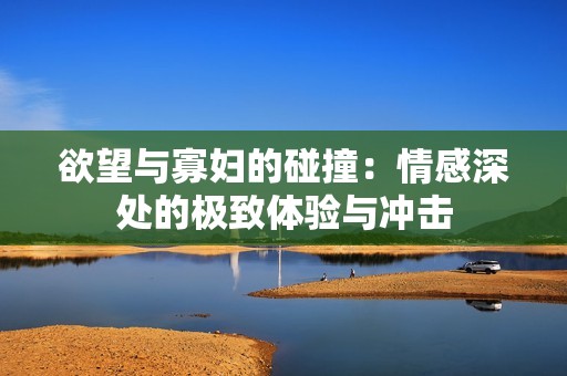 欲望與寡婦的碰撞：情感深處的極致體驗(yàn)與沖擊