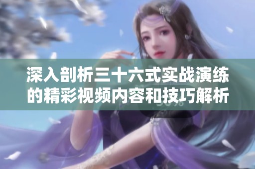 深入剖析三十六式實(shí)戰(zhàn)演練的精彩視頻內(nèi)容和技巧解析