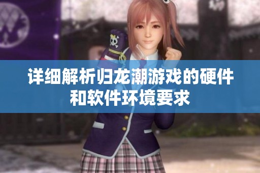 詳細(xì)解析歸龍潮游戲的硬件和軟件環(huán)境要求