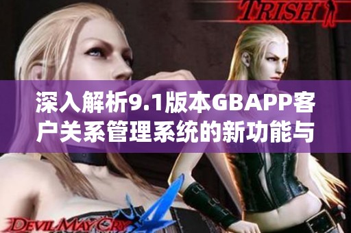 深入解析9.1版本GBAPP客戶關(guān)系管理系統(tǒng)的新功能與應(yīng)用